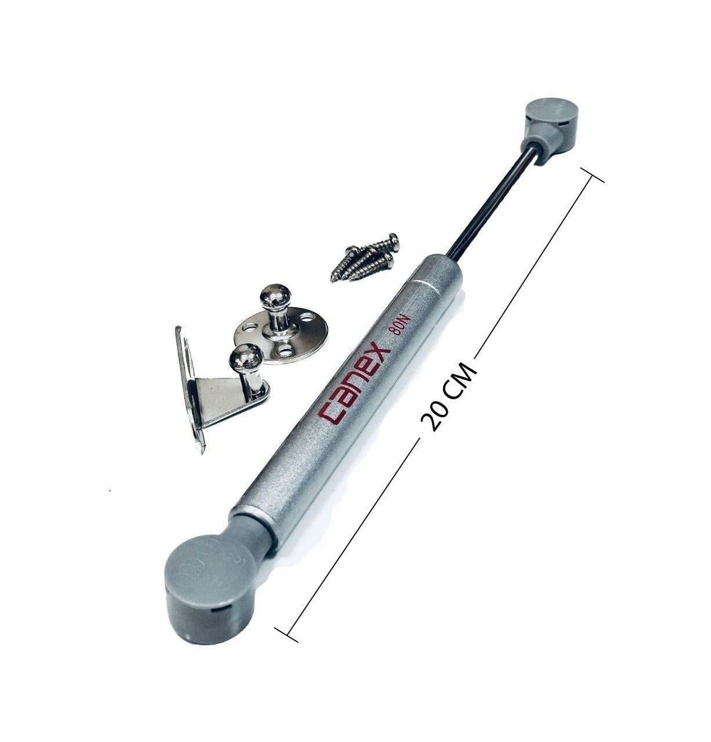 Canex Gazlı Amortisör Kısa Piston Kalkar Kapak için 20 cm Gri 100 NW-Canex