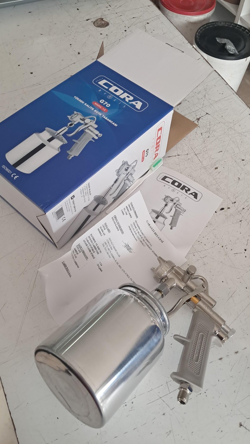 Cora G70 Boya Tabancası 1.8 mm