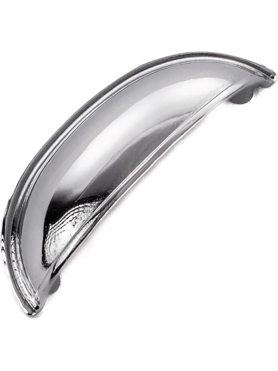 FDS Çanak Kulp - 64 mm Krom Mobilya Kulp (Dolap, Çekmece, Vestiyer Uyumlu)