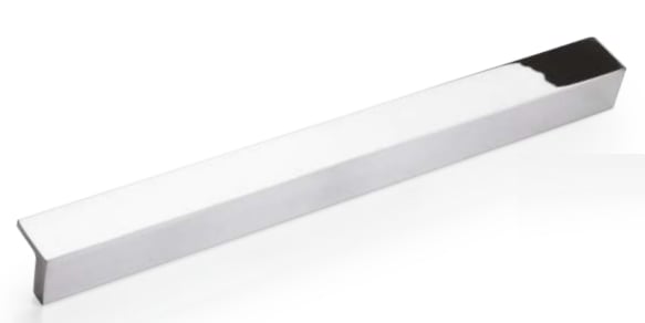 L Alüminyum 128 mm Krom Kulp Mobilya Dolap Çekmece Vestiyer Kulpları 23 mm