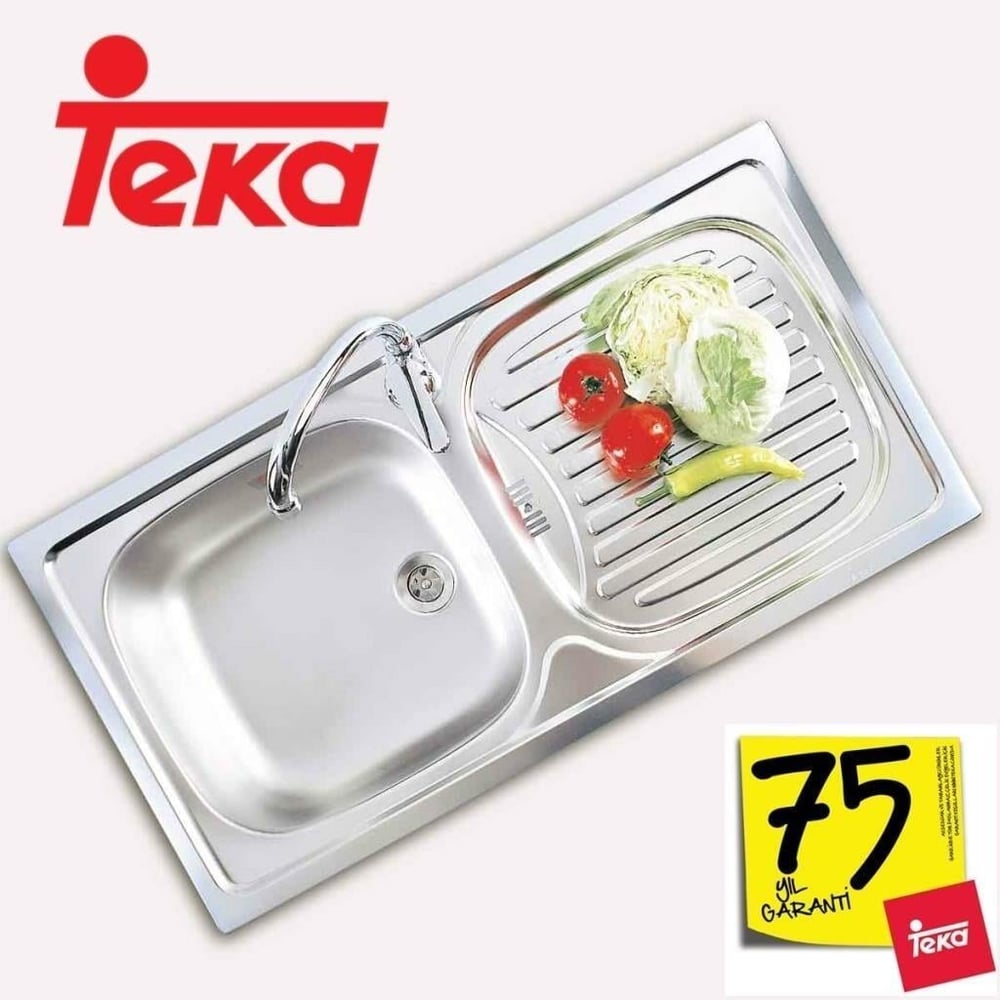 Teka Ebm 45 Çelik Evye Sağ