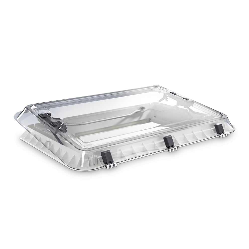 Dometic Heki 2 De Luxe Roof window for caravans, with integrated lights and honeycomb blind