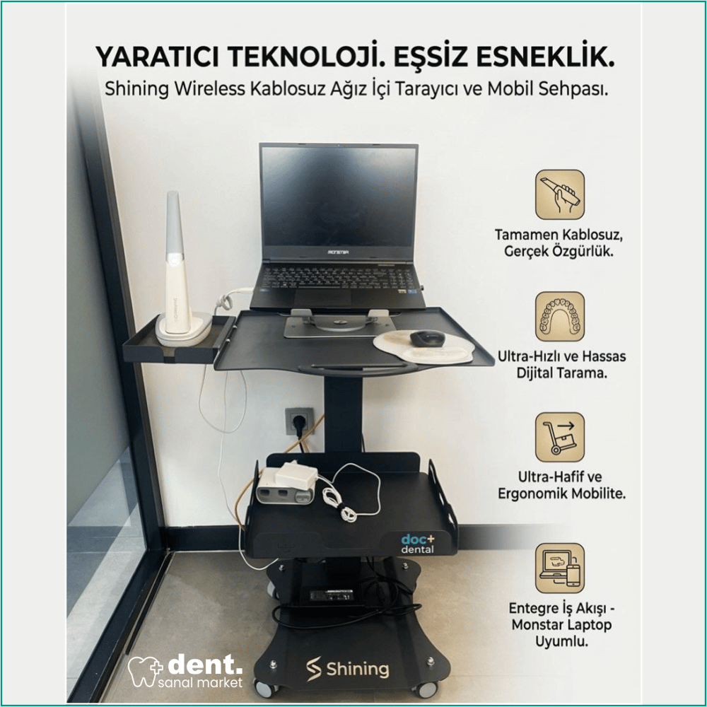 DOC+ DENTAL Shining 3D Wireless / Tarayıcı Sehpası