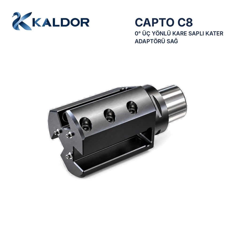 Capto C8 0° Üç Yönlü Kare Saplı Kater Adaptörü Sağ