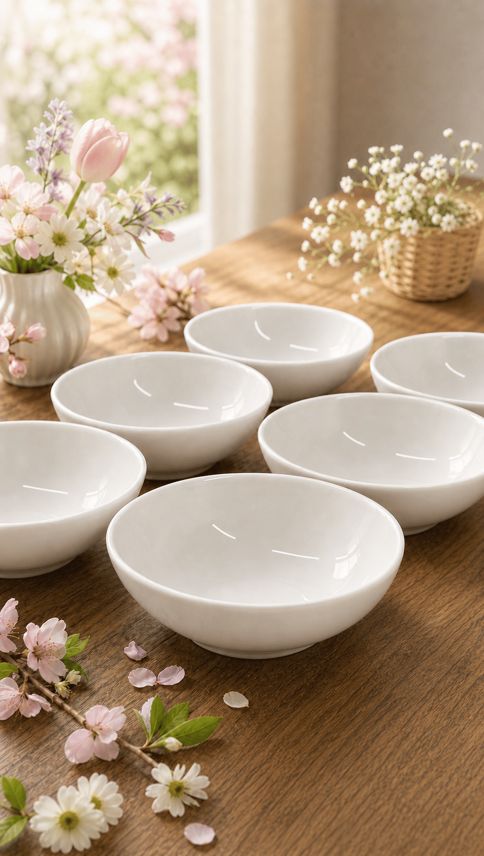 PREMİUM PORSELEN 15 CM KASE (6 ADET)