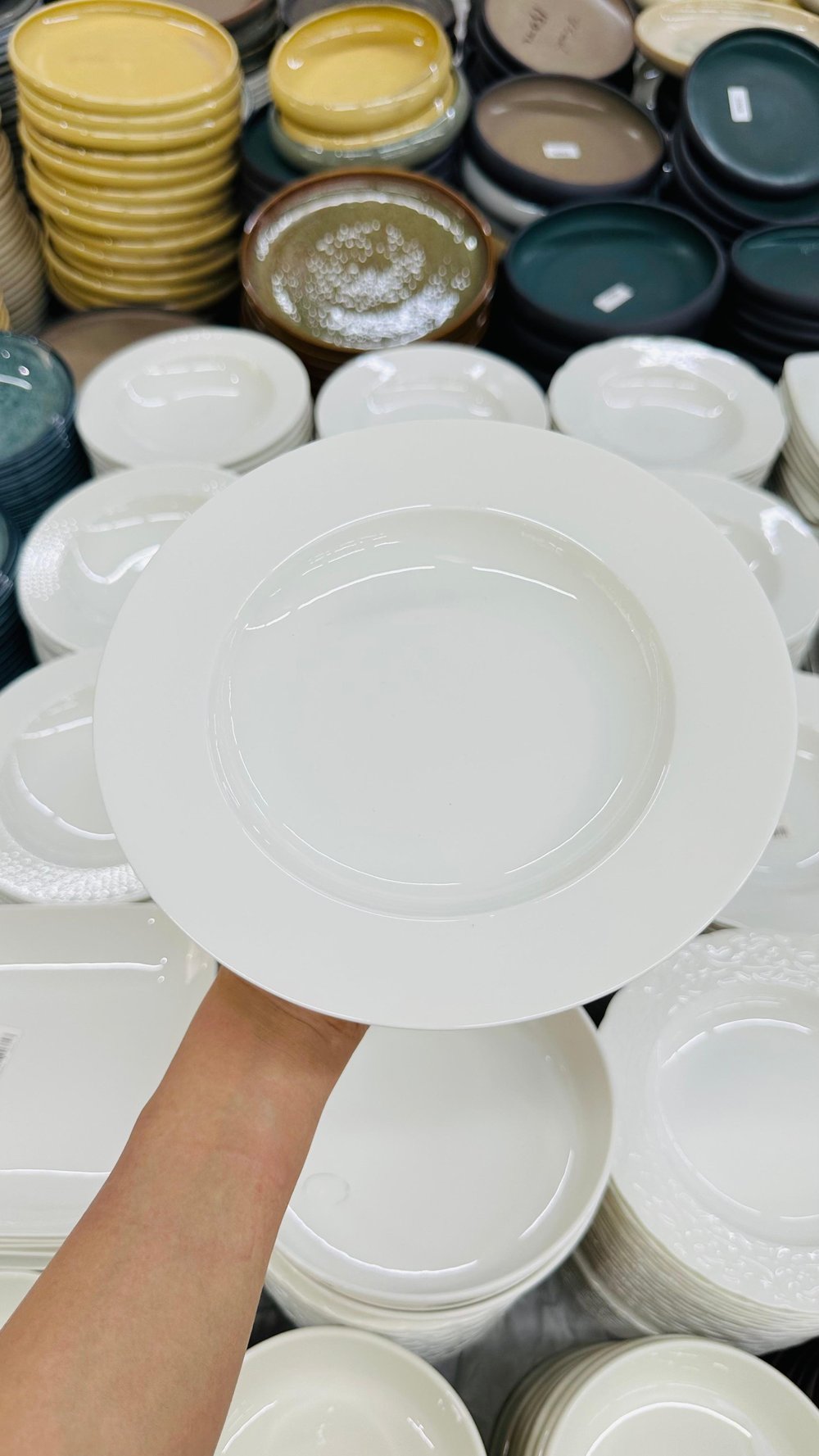 PREMİUM PORSELEN 21 CM 6'LI YEMEK TABAĞI