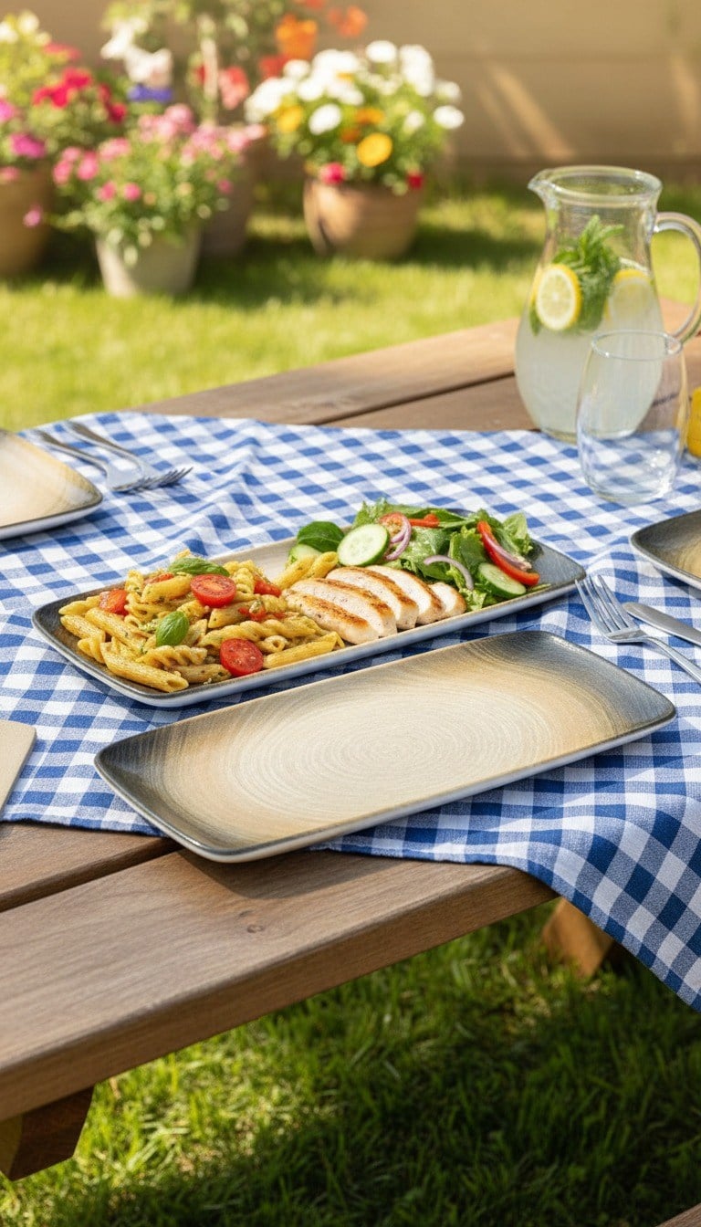 Premium Porselen 33x16 cm Tavuk Dünyası Sunum Tabağı (2 ADET)
