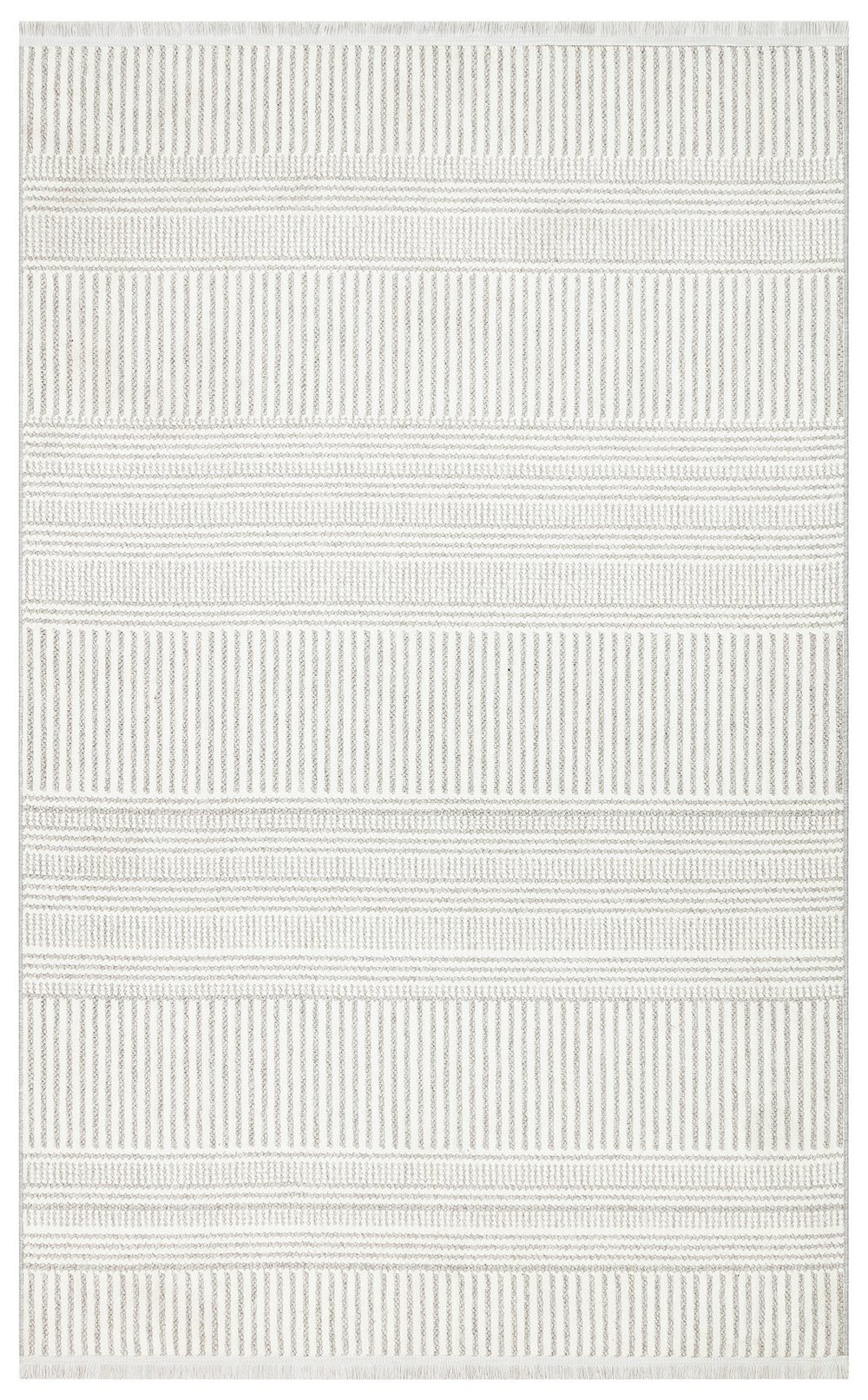 OSLO 01 WHITE GREY  Hasır Dokuma Modern Makine Halısı
