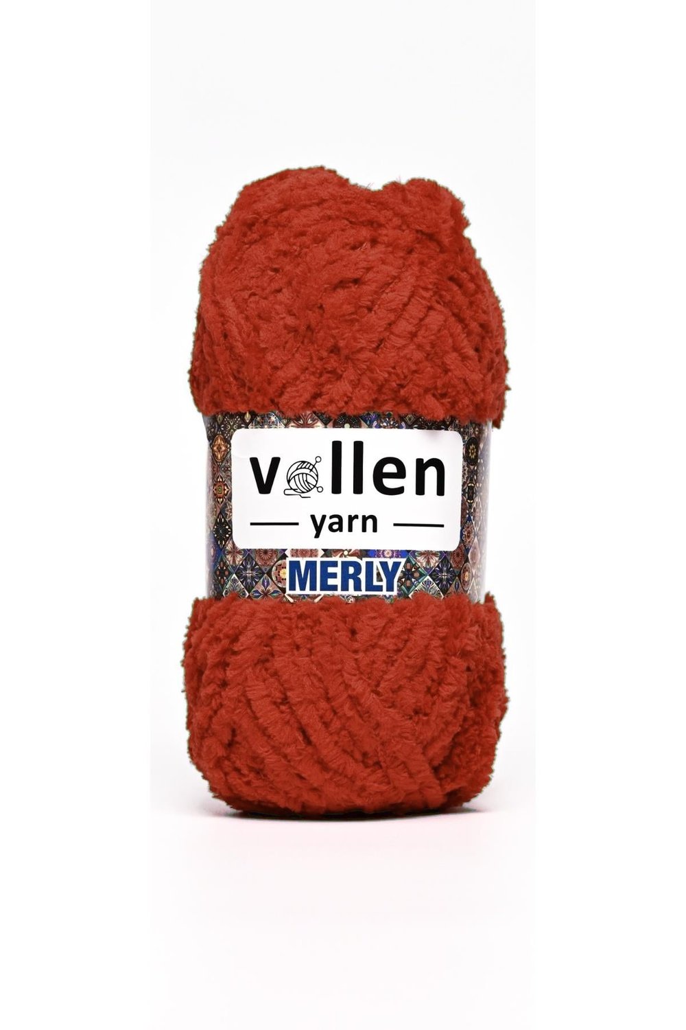 MERLY Peluş Örgü İpi 100 g – Ana Kuzusu Kadife İp, Yumuşak İp, Bebek Battaniye İpi, Amigurumi İpi, Atkı Bere Hırka Şal İçin,Kiremit