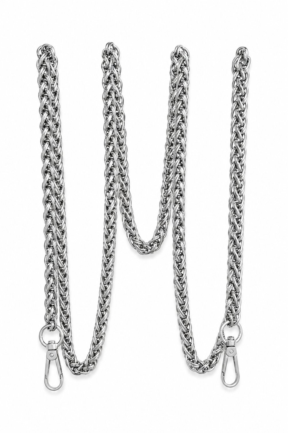 Metal Çanta Zinciri Klasik Model Kararmaz 120cm, Gümüş