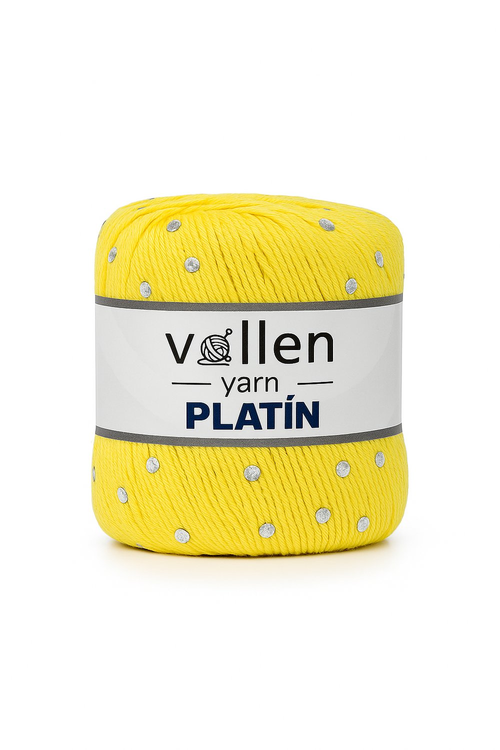 Platin Pullu Örgü İpi,Parlak Simli Tığ ve Şiş Uyumlu Yün, Sarı