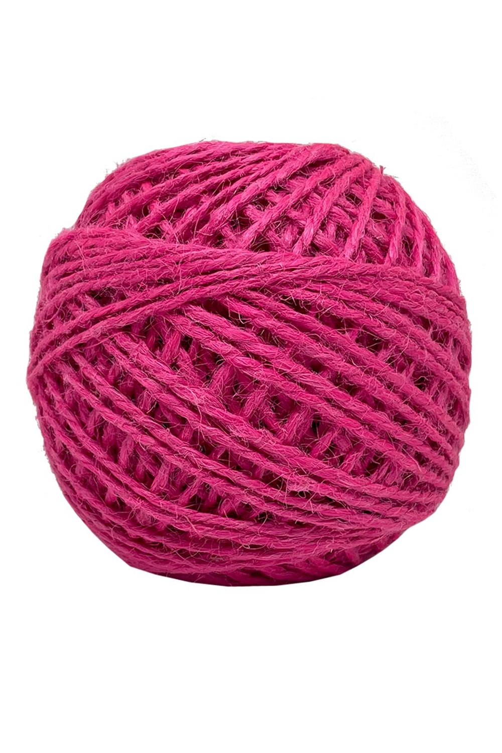 Vollen Yarn  Jüt İpi, Hasır Ipi, Çuval Ipi, Kırnap Ipi, Süsleme Ipi Kendir Ipi 100 Gr 100 metre,Pembe