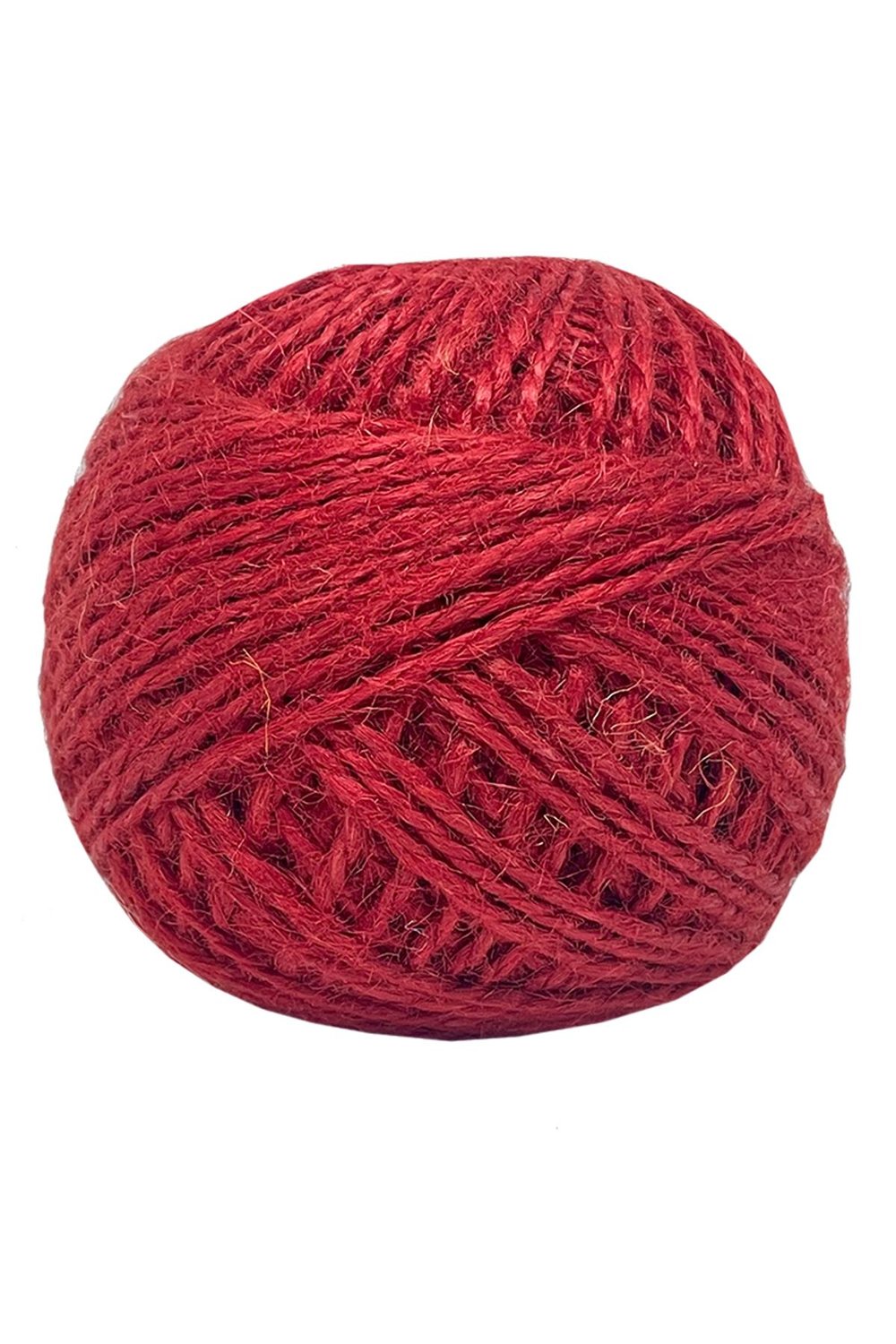 Vollen Yarn  Jüt İpi, Hasır Ipi, Çuval Ipi, Kırnap Ipi, Süsleme Ipi Kendir Ipi 100 Gr 100 metre,Kırmızı