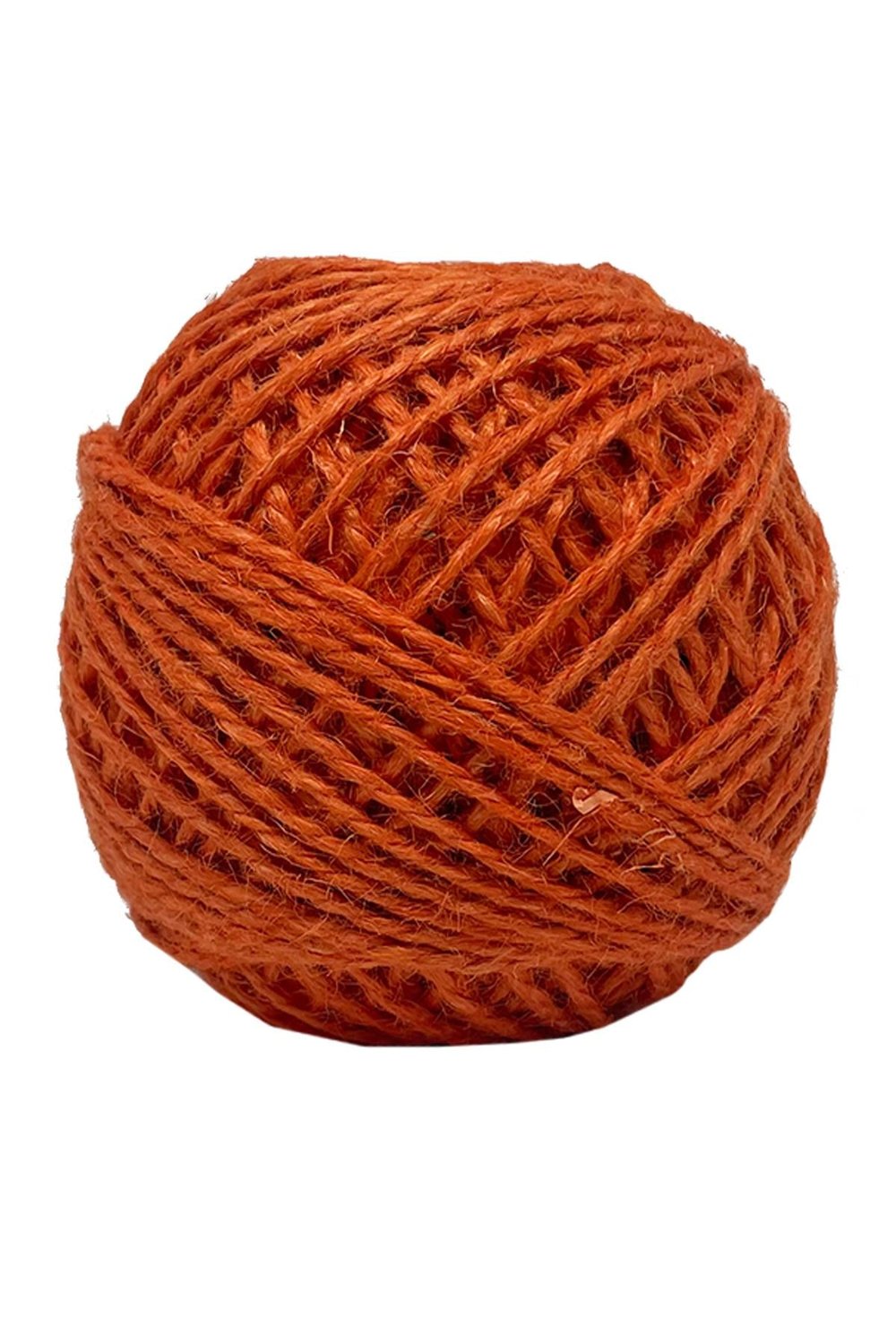 Vollen Yarn  Jüt İpi, Hasır Ipi, Çuval Ipi, Kırnap Ipi, Süsleme Ipi Kendir Ipi 100 Gr 100 metre,Turuncu