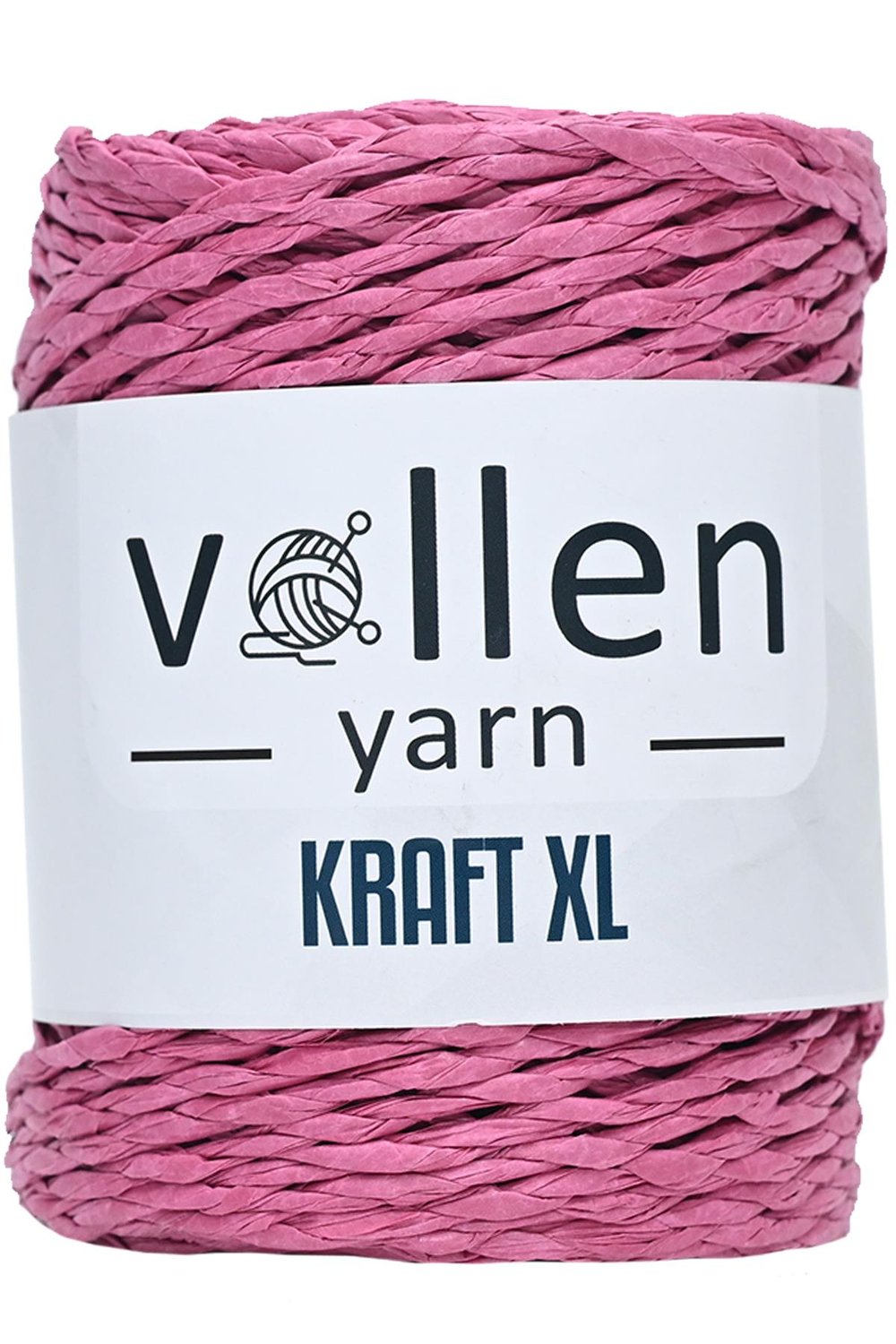 Vollen Yarn Premıum 3 Büküm Kağıt Halat İpi, Dikiş Makinesi İpi, Hasır Çanta Ve Şapka İpi 250Gr,Fuşya