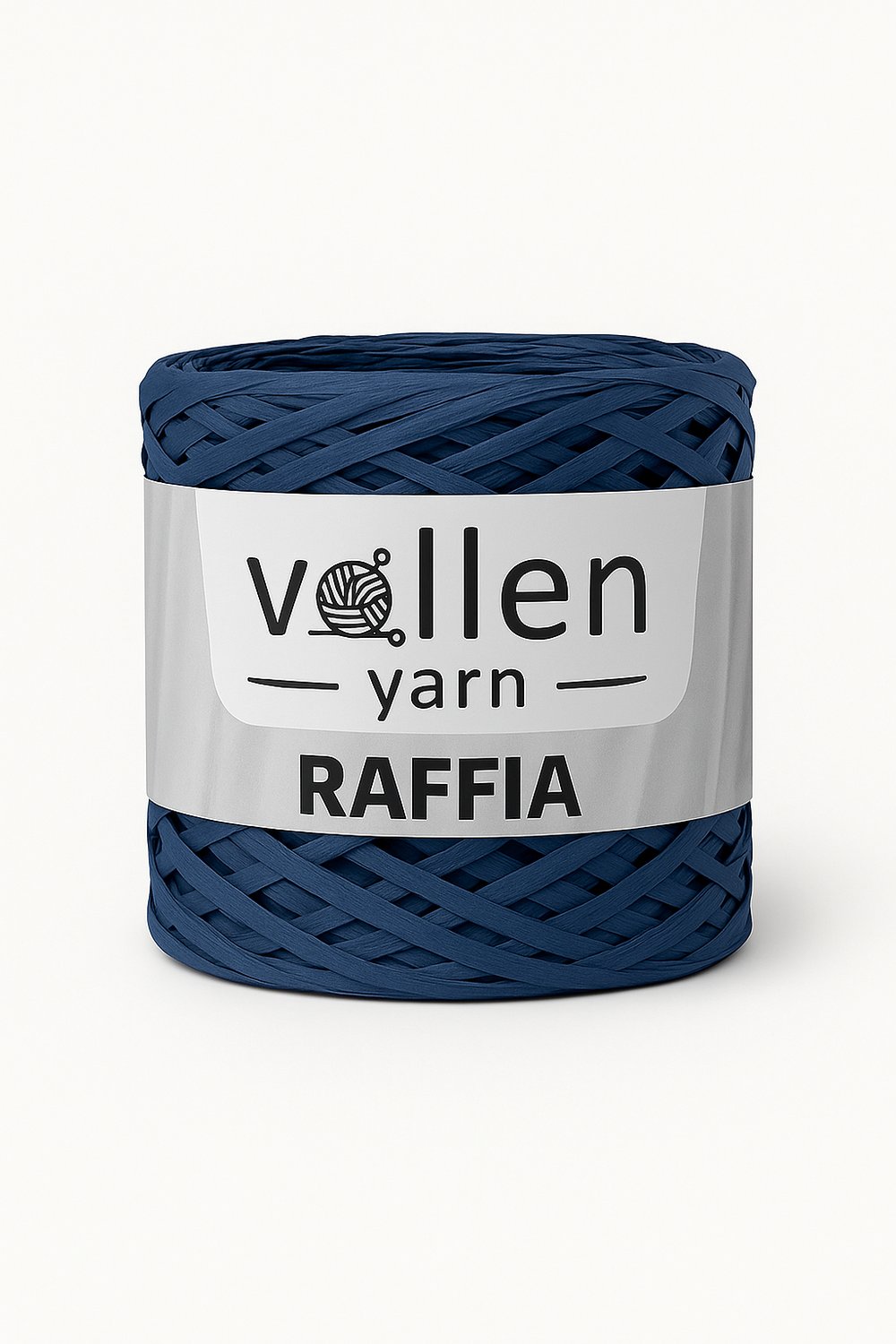 Vollen Yarn Premium Doğal Rafya İpi 200 Gram, Lacivert