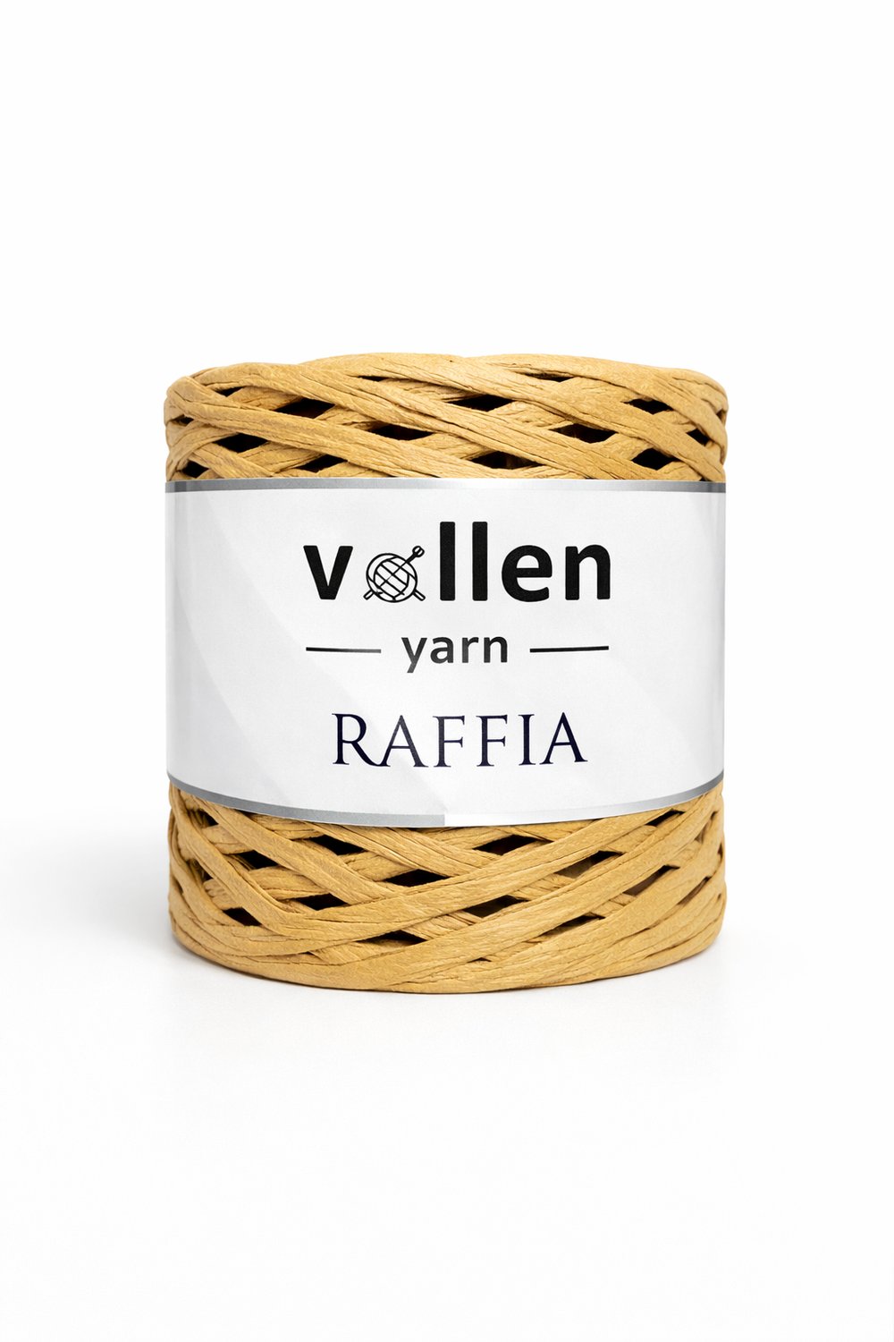 Vollen Yarn Premium Doğal Rafya İpi 200 Gram, Naturel