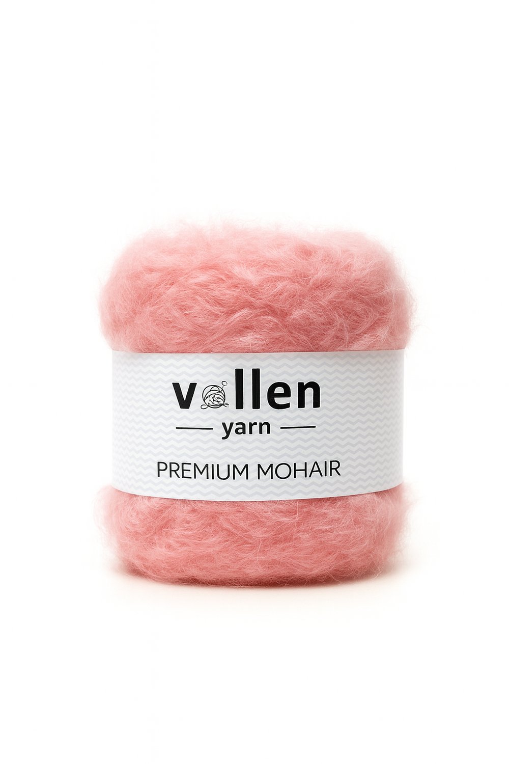 Vollen Yarn Premium Mohair 100 gr 250 m %25 Yün %75 Akrilik – Yumuşak, Hafif ve Dolgun Örgü İpi,Pembe