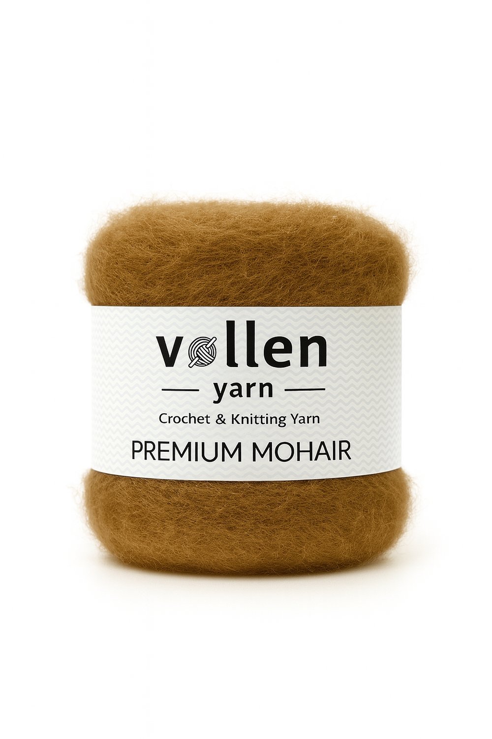 Vollen Yarn Premium Mohair 100 gr 250 m %25 Yün %75 Akrilik – Yumuşak, Hafif ve Dolgun Örgü İpi, CAMEL