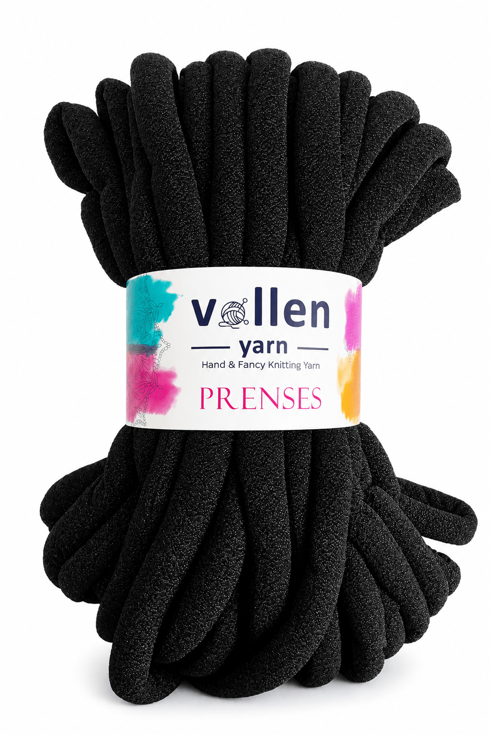 Vollen Yarn Prenses Chunky Simli Polyester El Örgü İpi 500 gr 14 m Parmak Örgü Çanta Battaniye İpi, 5107