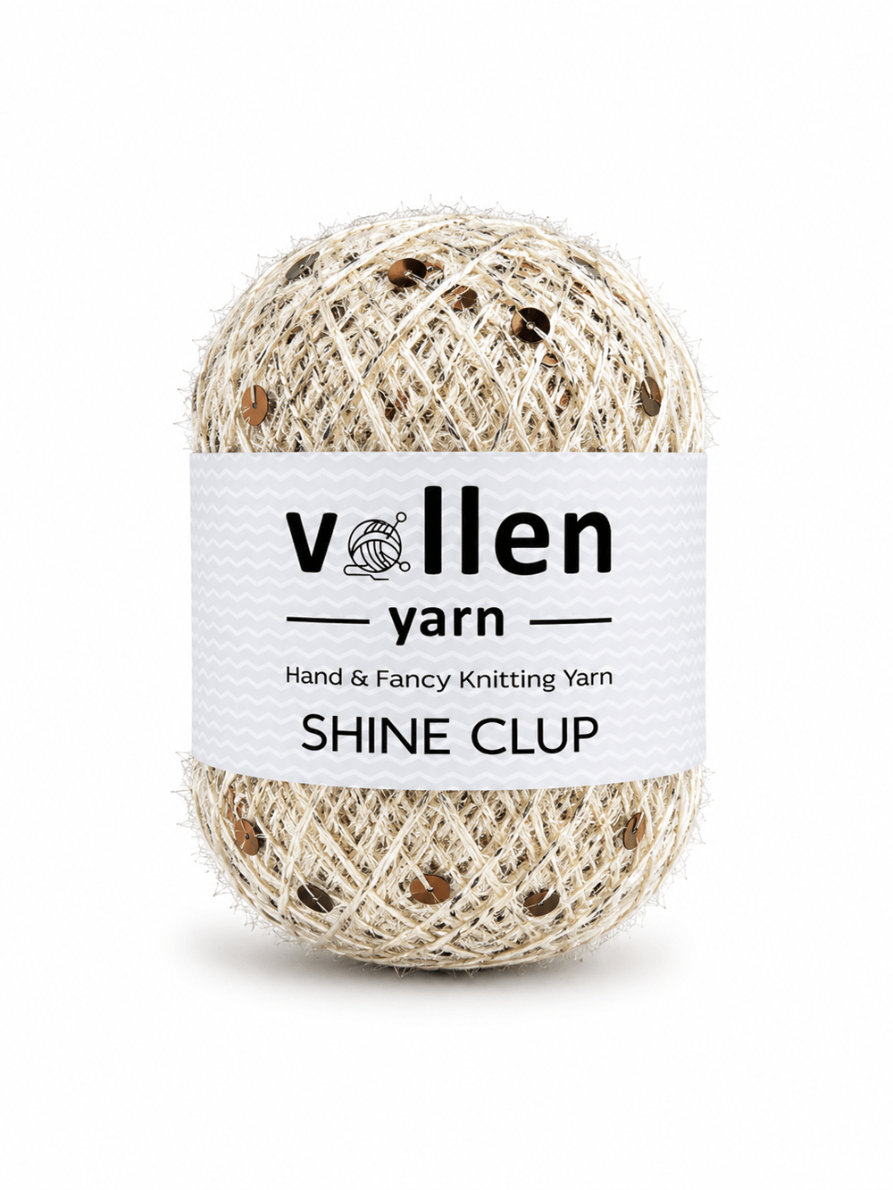 Vollen Yarn Shine Clup Simli Pullu El Örgü İpi 50 gr 150 m Polyester Tığ ve Şiş İpi Çanta Aksesuar İpi, 5006