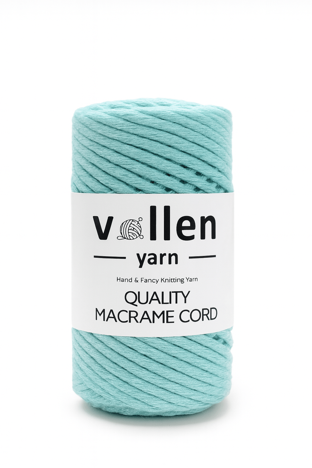Vollen Yarn Taranan Makrome Ipi 3mm Taranabilir Pamuk Makrome Ipi Makrame Ipi ,SU YEŞİLİ