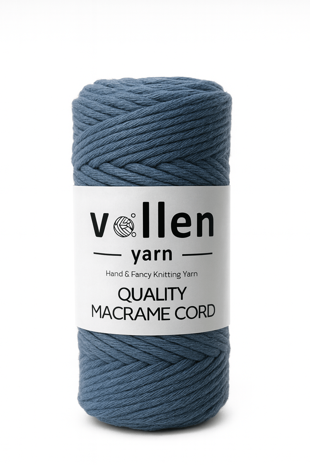 Vollen Yarn Taranan Makrome Ipi 3mm Taranabilir Pamuk Makrome Ipi Makrame Ipi ,DENİM
