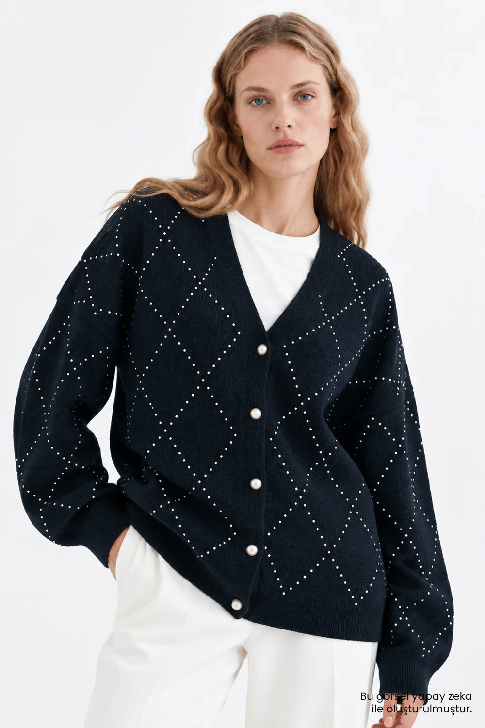 Exquise oversize yün hırka