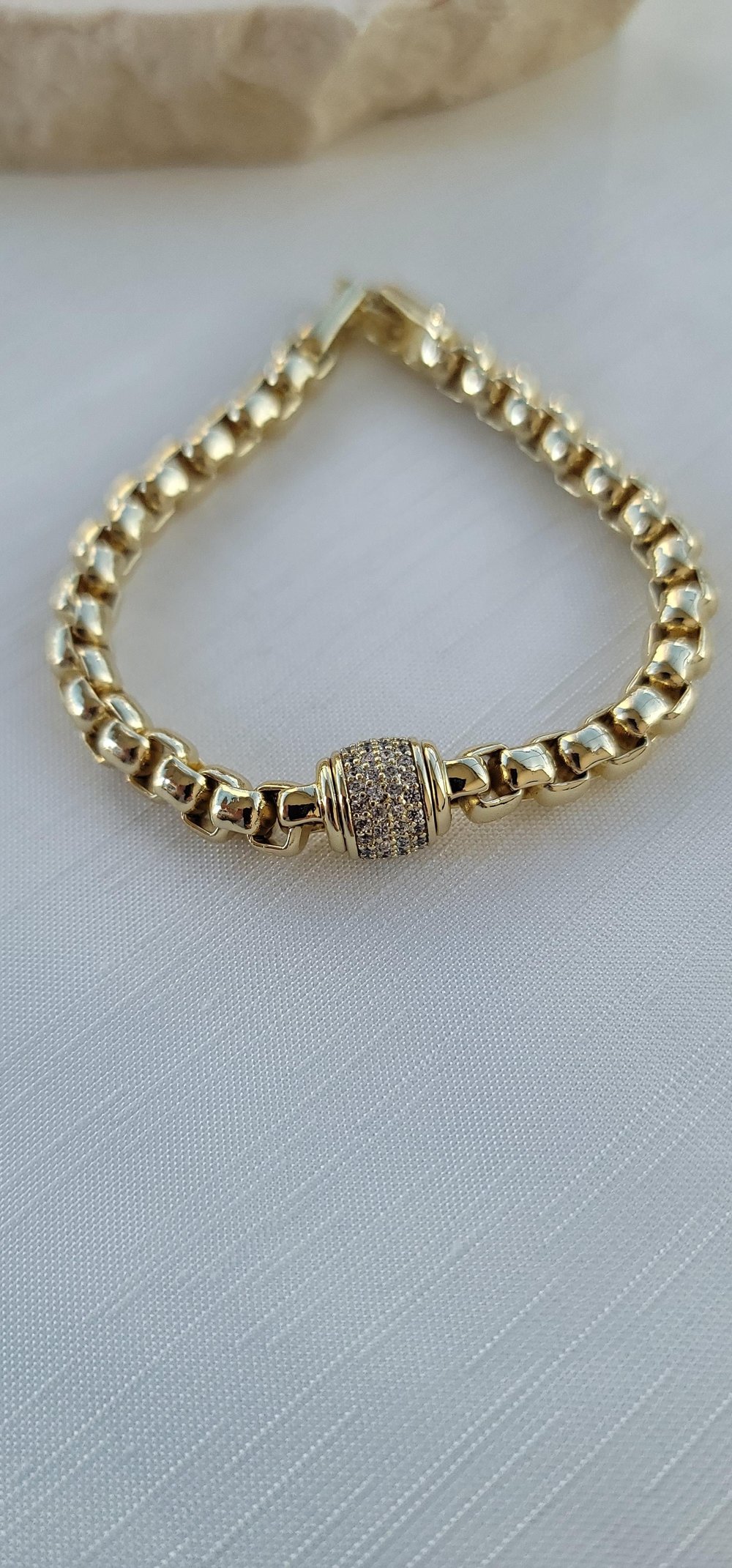 Xuping 14k boru bileklik