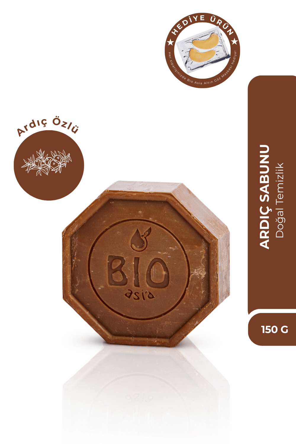 Bio Asia Ardıç Katran Sabunu – Akne Karşıtı, Arındırıcı & Sorunlu Ciltler için 150 gr