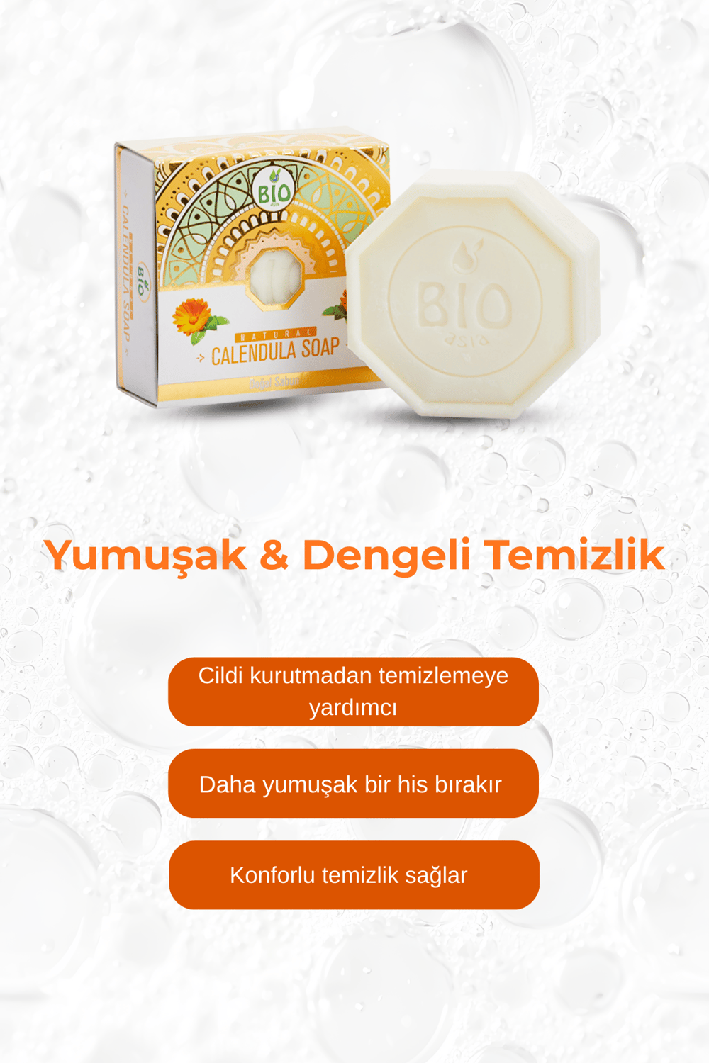 Bio Asia Aynısefa Sabunu – Hassas Ciltlere Özel Yatıştırıcı Bitkisel Sabun 150 gr
