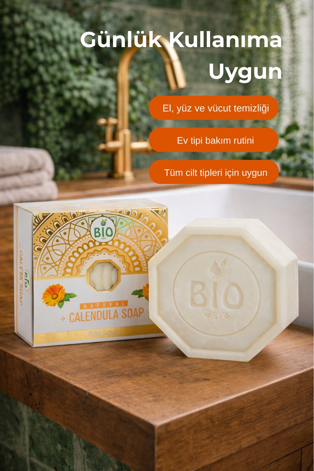 Bio Asia Aynısefa Sabunu – Hassas Ciltlere Özel Yatıştırıcı Bitkisel Sabun 150 gr