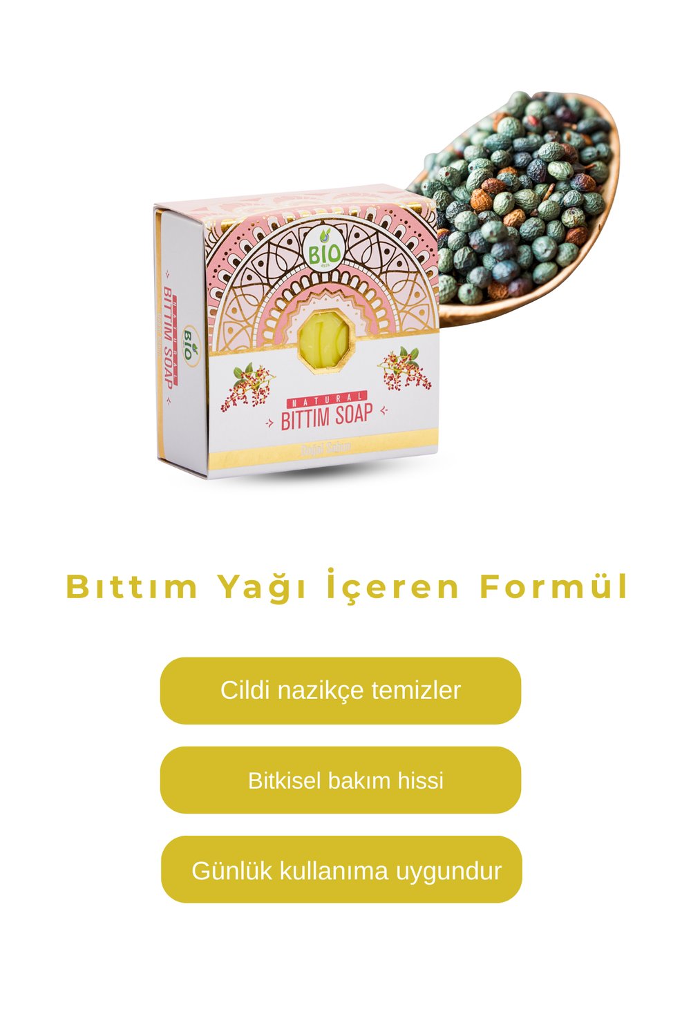 Bio Asia Bıttım Sabunu – Saç Derisini Güçlendiren & Arındırıcı Doğal Saç Sabunu 150 gr