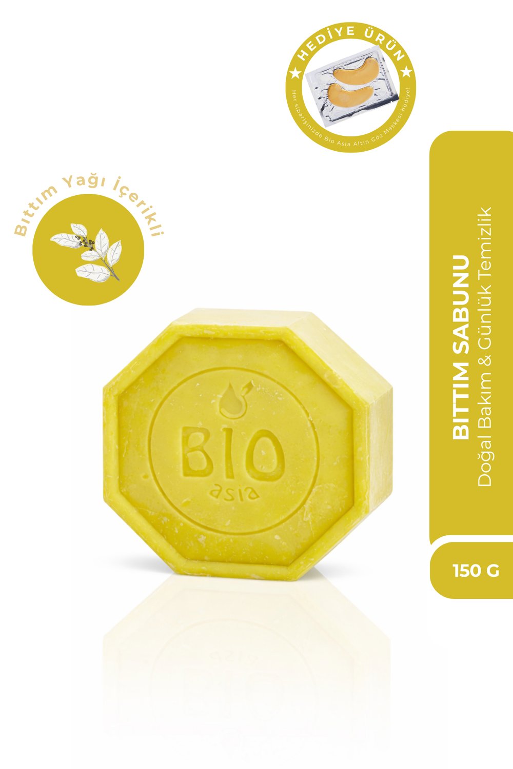 Bio Asia Bıttım Sabunu – Saç Derisini Güçlendiren & Arındırıcı Doğal Saç Sabunu 150 gr