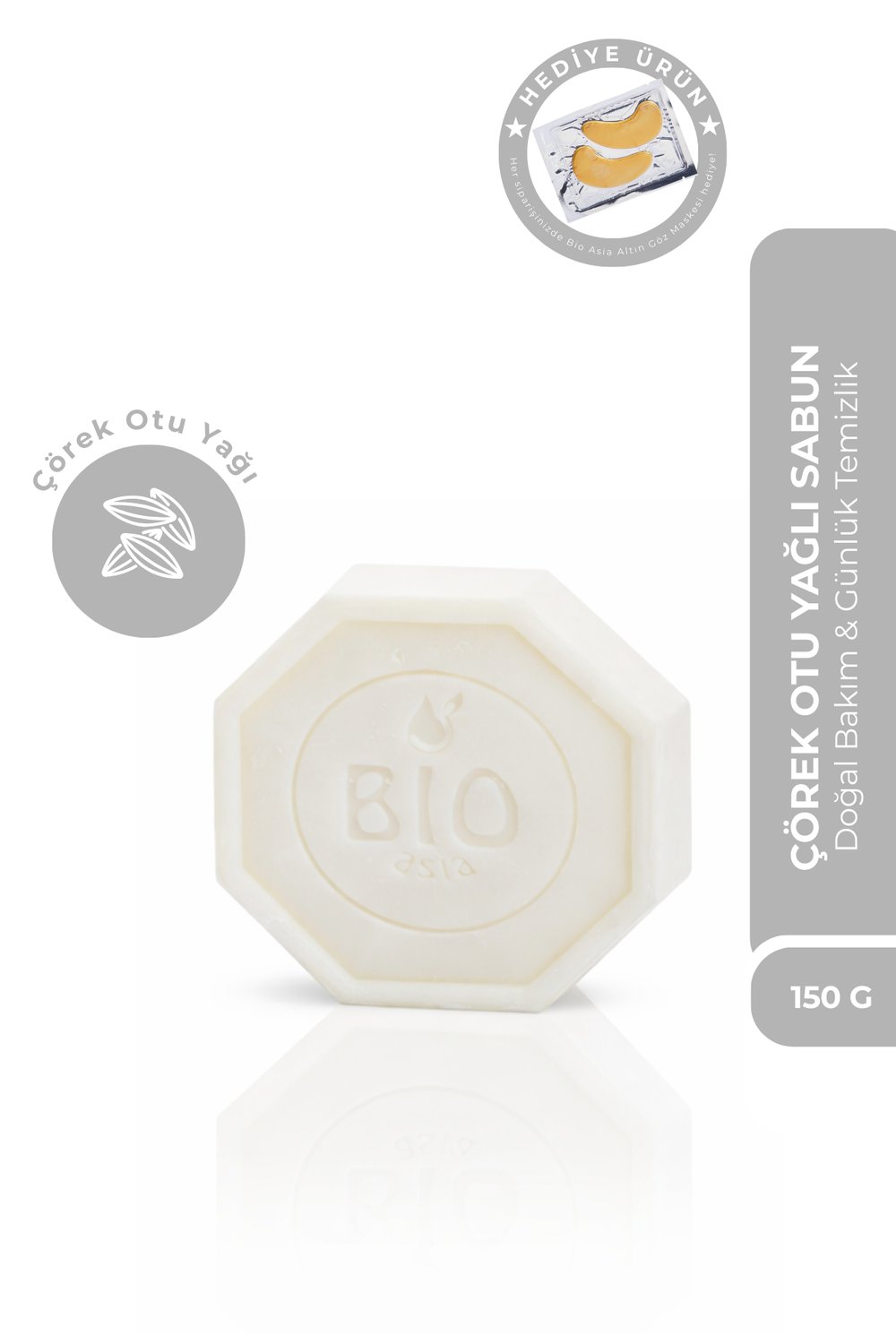 Bio Asia Çörek Otu Sabunu – Arındırıcı, Cilt Yenileyici Doğal Sabun 150 gr