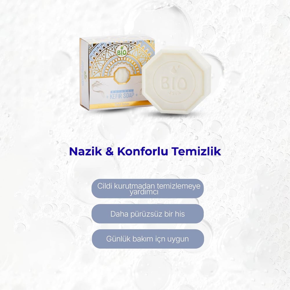 Bio Asia Kefir Sabunu – Cilt Bariyerini Güçlendiren Probiyotik Etkili Sabun 150 gr
