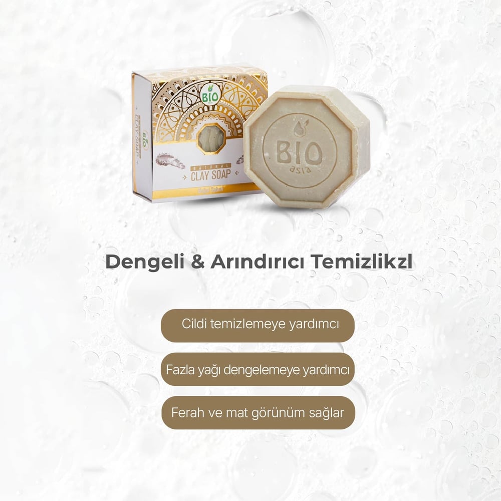 Bio Asia Kil Sabunu – Gözenek Sıkılaştırıcı & Arındırıcı Yağ Dengeleyici Sabun 150 gr