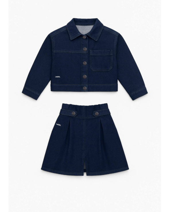 Denim Etek Ceket Takım