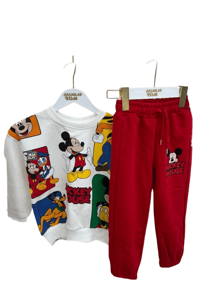 Kırmızı Mickey Mouse Takım