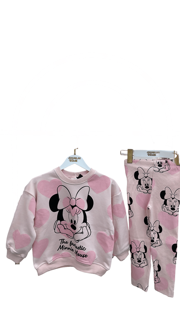 Pembe Mickey Taytlı Takım