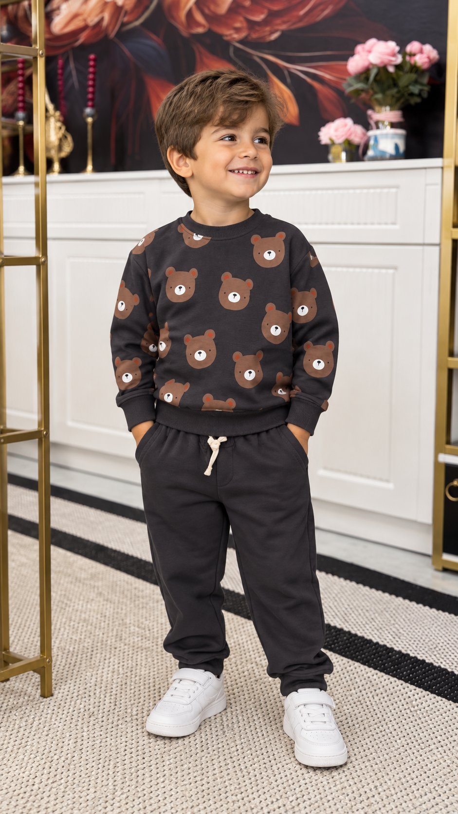 Tedy Bear Gri Takım