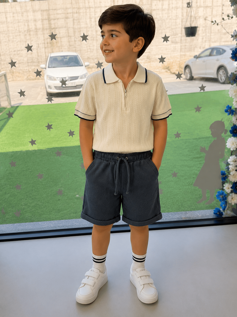 Yakalı Keten Takım