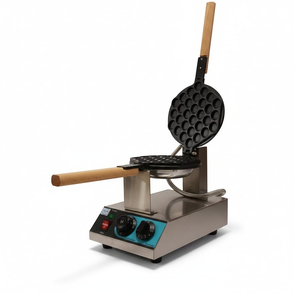 Bubble Waffle Makinesi  Zaman Ayarlı 1. Kalite Teflon