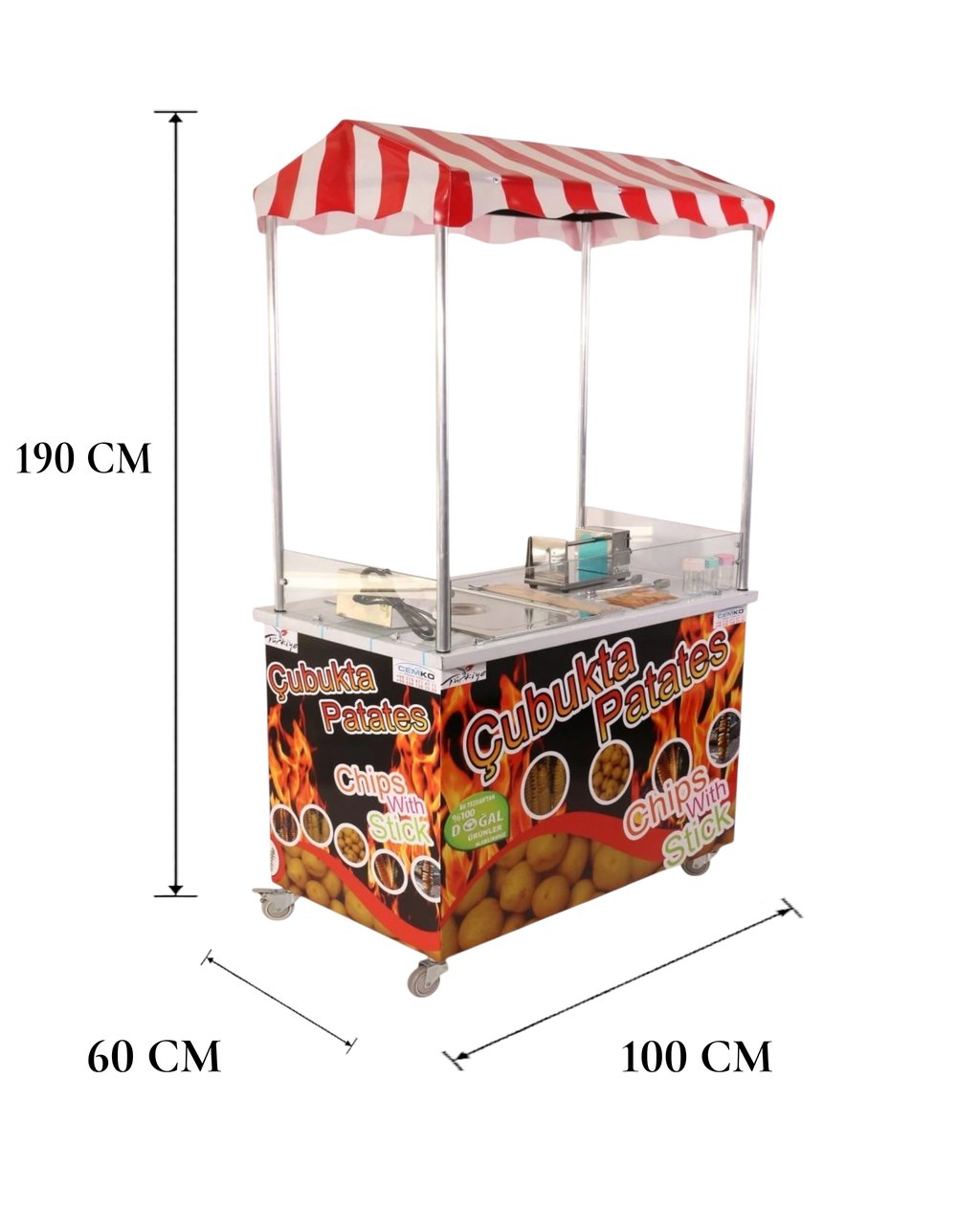 Çubukta Patates Tezgahı 60x100 (Model Kadıköy)