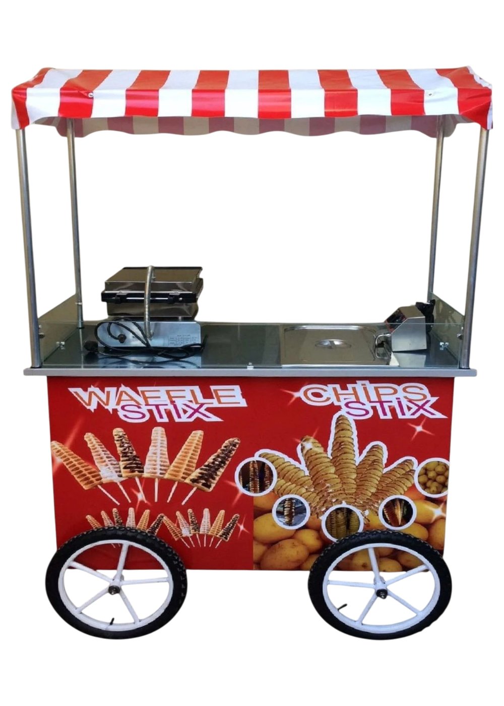 Çubukta Patates ve Çubukta Waffle Arabası 60x120 (Model Sivas)