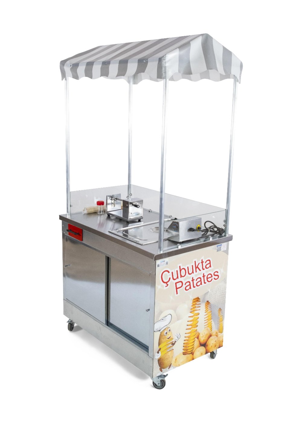 Elektrikli Çubukta Patates Arabası  60x100 (Model Gaziantep)