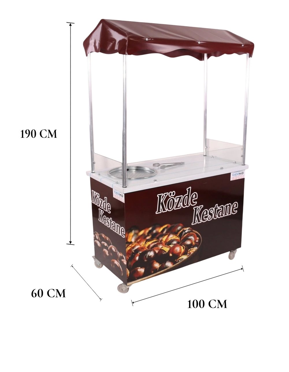 Közde Kestane Arabası 60x100 (Model Bingöl)