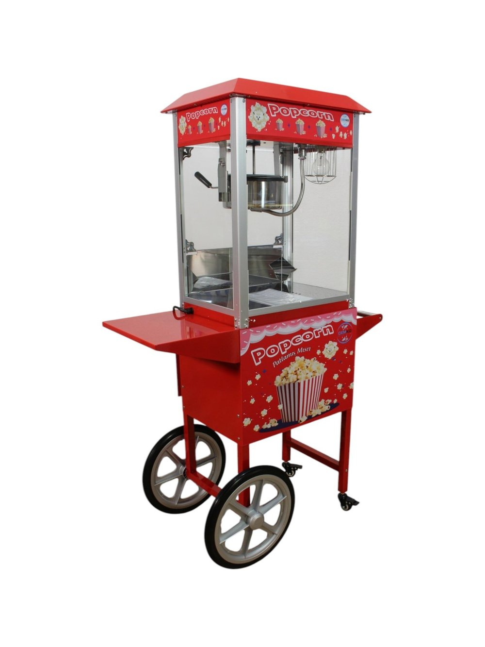 Popcorn Mısır Patlatma Arabası 4 kg Kapasiteli (Model Edremit)