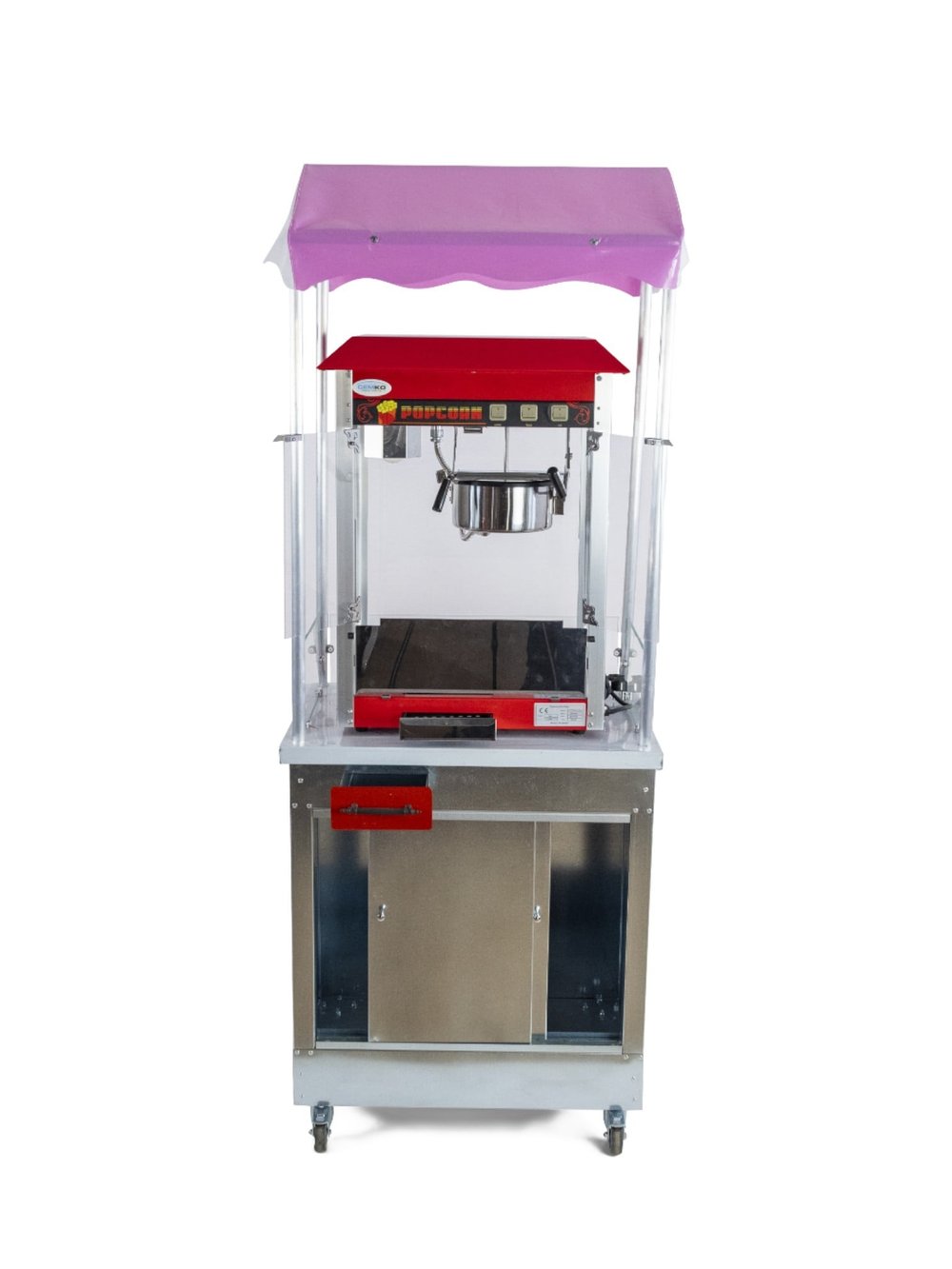 Popcorn Mısır Patlatma Arabası 50x70 (Model Giresun)