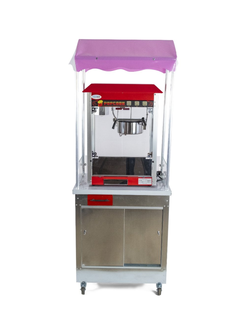 Popcorn Mısır Patlatma Arabası 50x70 (Model Giresun)